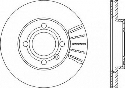 OPEN PARTS bda102720 -  Тормозной диск